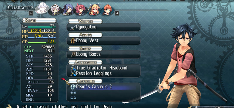 The Legend of Heroes: Trails of Cold Steel II - All Casual Clothes — image 3