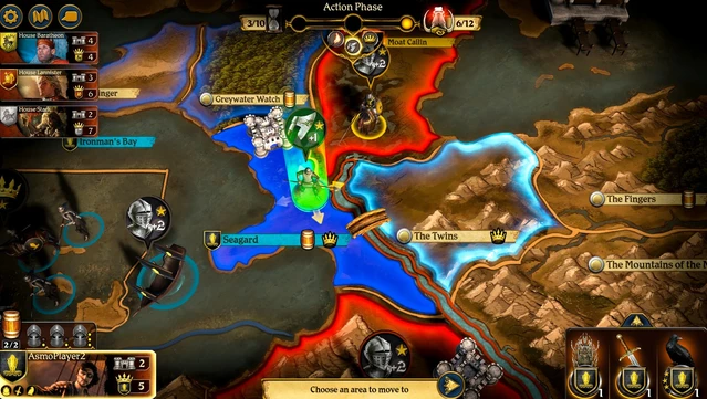 #8. A Game of Thrones: The Board Game (GOG) โดย: Twin Sails Interactive