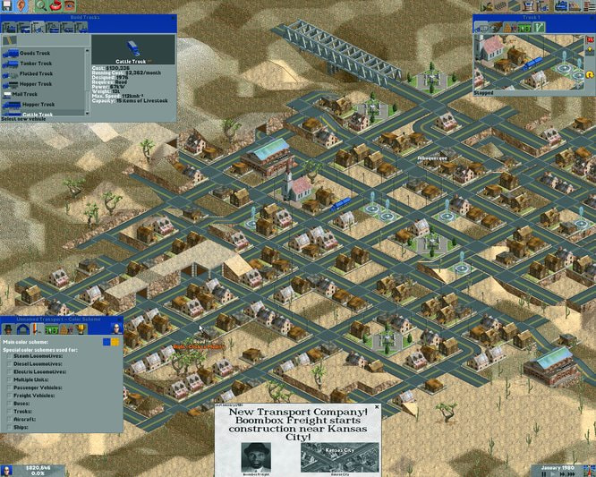 Locomotion, Chris Sawyer's screenshot 1