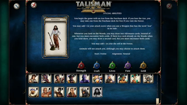 #5. Talisman Character - Woodsman (GOG) 由: Nomad Games