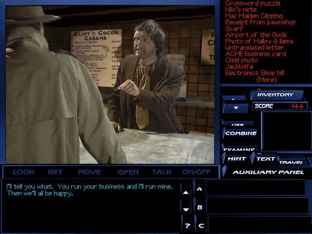Tex Murphy: The Pandora Directive screenshot 4