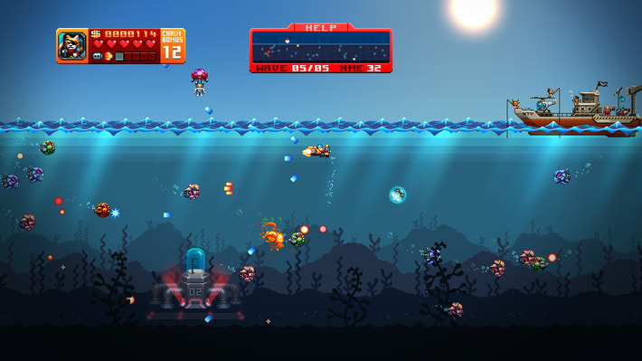 Aqua Kitty: Milk Mine Defender screenshot 1