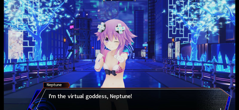 Neptunia Virtual Stars - Bikini Outfit: Goddess Set - image 1