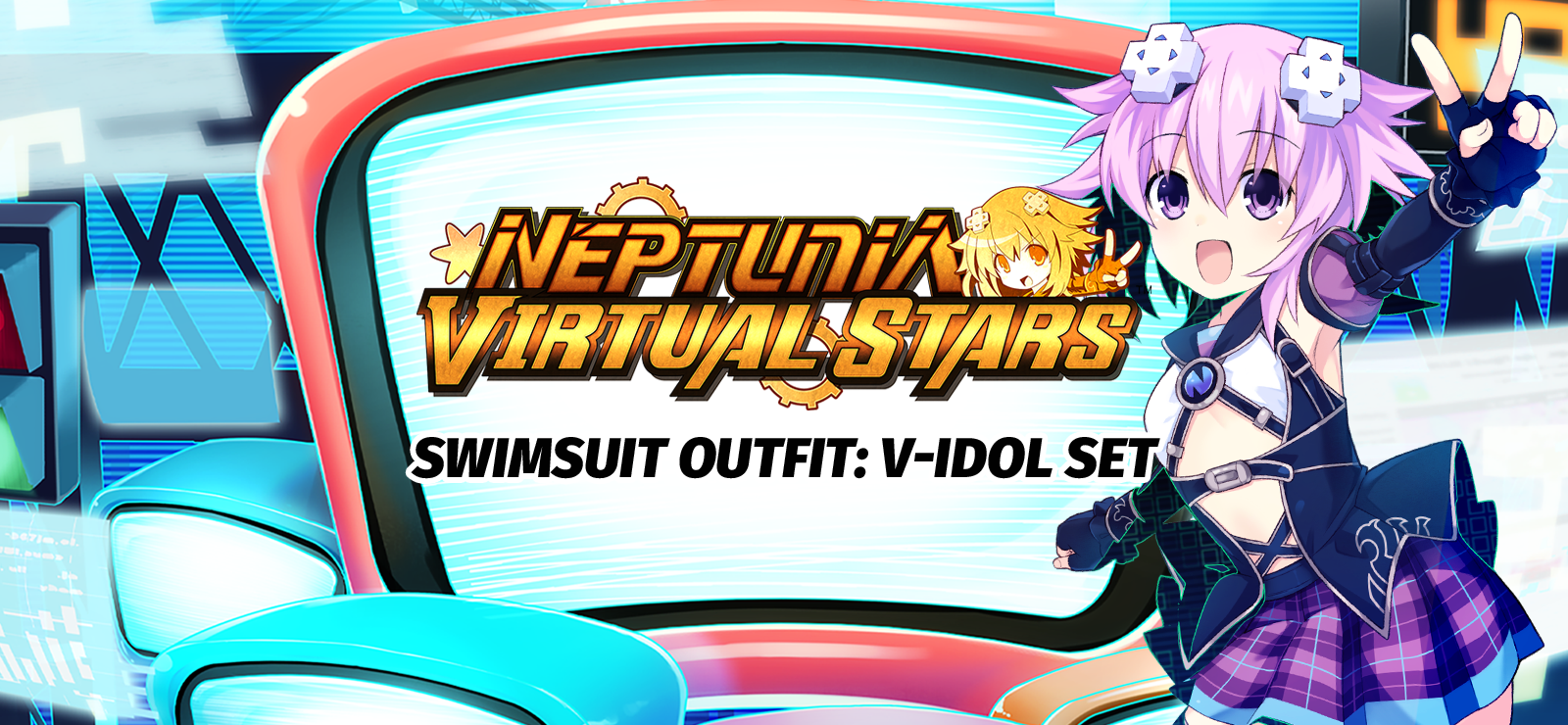 Neptunia Virtual Stars - Swimsuit Outfit: V-Idol Set