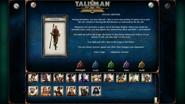 #5. Talisman Character - Pathfinder (GOG) Bởi: Nomad Games