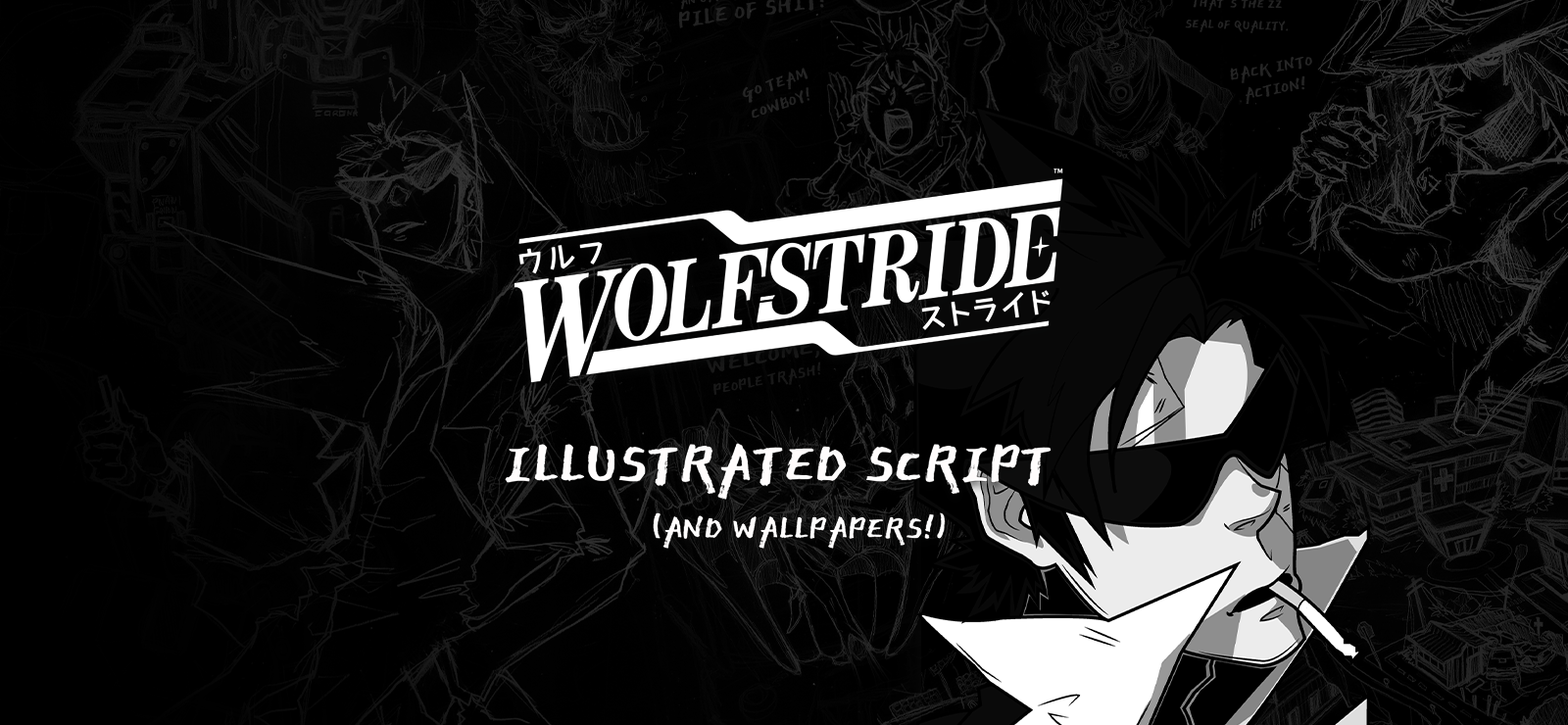 Wolfstride Illustrated Script + Wallpapers