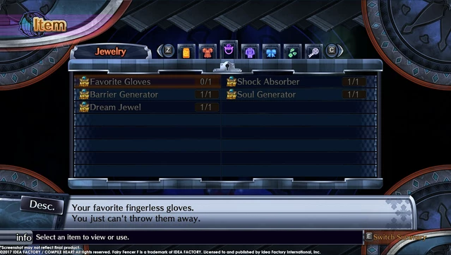 #3. Fairy Fencer F: Advent Dark Force - Ultimate Fencer Accessory Set (GOG) Podle: Idea Factory International
