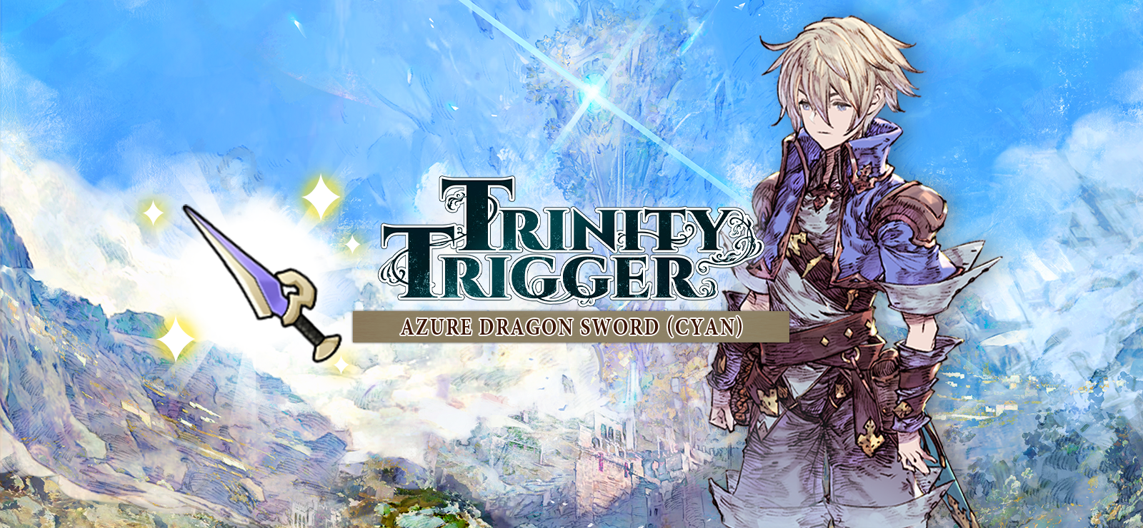 Trinity Trigger - Azure Dragon Sword (Cyan)