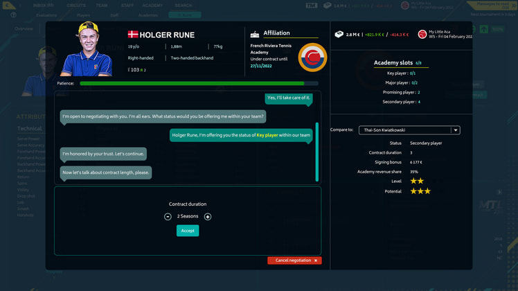Tennis Manager 2022 screenshot 1