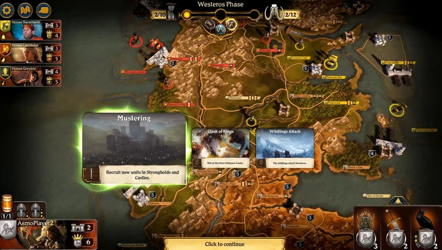 #10. A Game of Thrones: The Board Game (GOG) โดย: Twin Sails Interactive