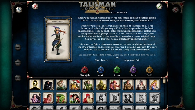 #9. Talisman Character - Shape Shifter (GOG) โดย: Nomad Games
