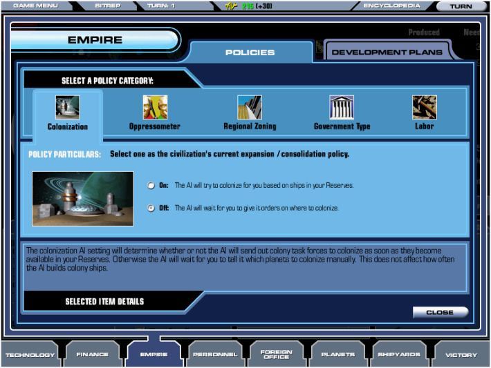 Master of Orion 3 screenshot 1